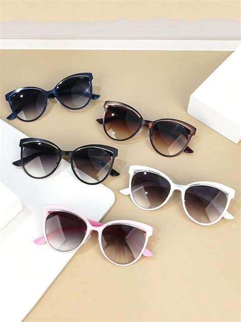 2024 1 Pc Women Cat Eye Polarized Fashion Glasses Multicolor Fashion ...