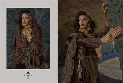 Cinderella Velvet Meenakari Luxurious Velvet Collection Winter Suits ...