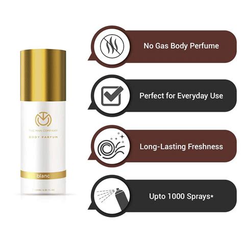 Buy The Man Company Non-Gas Body Perfume for Men,Blanc,120ml Online at ...