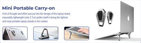 SHANIX IMPEX™ Mini Premium Metal Folding Portable Laptop Stand Non-Slip ...