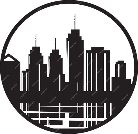 Premium Vector | Downtown horizons buildings vector symbol skyscraper ...