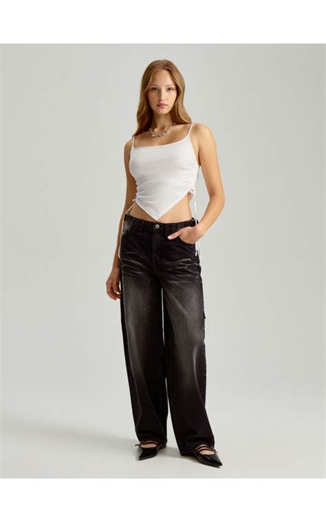 Blugi baggy Culoare negru - HOUSE - 537CR-99J