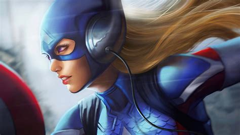 Captain America Girl 4k Wallpaper,HD Superheroes Wallpapers,4k ...