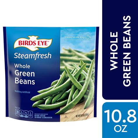 Birds Eye Steamfresh Frozen Whole Grean Beans, 10.8 oz - Walmart.com