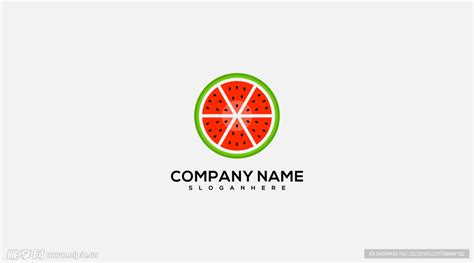 西瓜logo设计图__广告设计_广告设计_设计图库_昵图网nipic.com