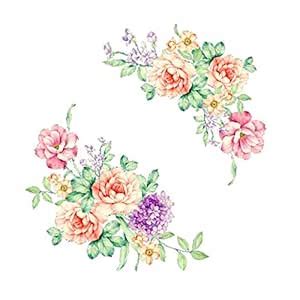 Buy 3-Mei Nobility Peony Floral Flowers Bathroom Toilet Wall Arts ...