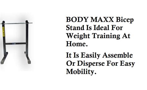 Body Maxx Bicep Stand Heavy Duty 2X2 for Biceps & Triceps Exercises ...