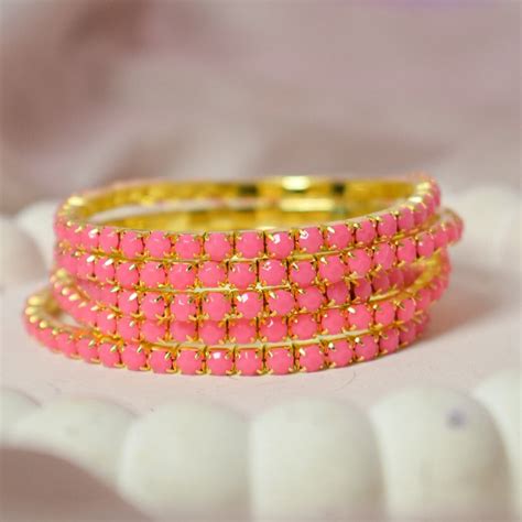 Set of 5 Pretty Pink Stackable Bands | Salty – Salty Accessories