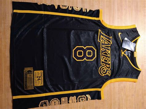 Kobe Bryant Black Mamba commemorative edition Lakers jersey brand New ...