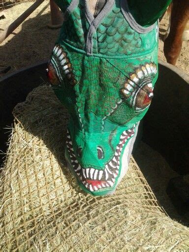 T rex fly mask for a Jurassic park fan | Painted pony, Jurassic park, Pony