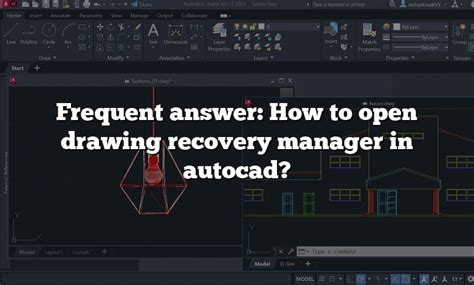 Image result for How to Open Drawing Recovery Manager AutoCAD