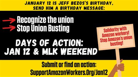 Anti-Amazon Protest in San Francisco on Jeff Bezos' Birthday