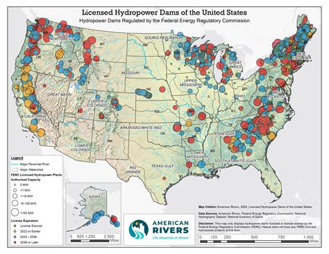 Maps: Licensed Hydropower Dams of the US and Regions - Hydropower ...