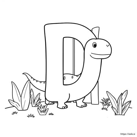 Alphabet Letter D Coloring Pages