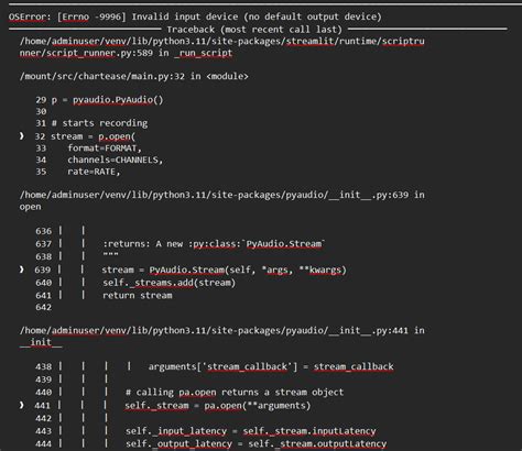 Image result for Python PyAudio Error