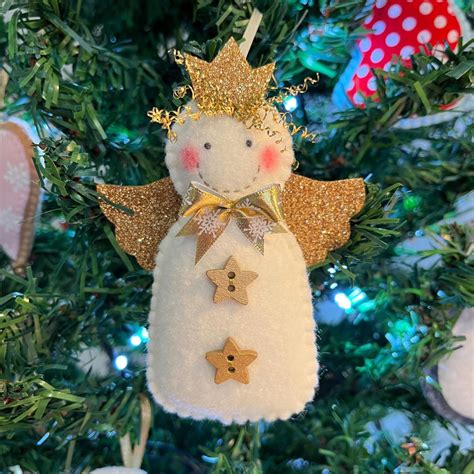 Felt Christmas Angel Ornament
