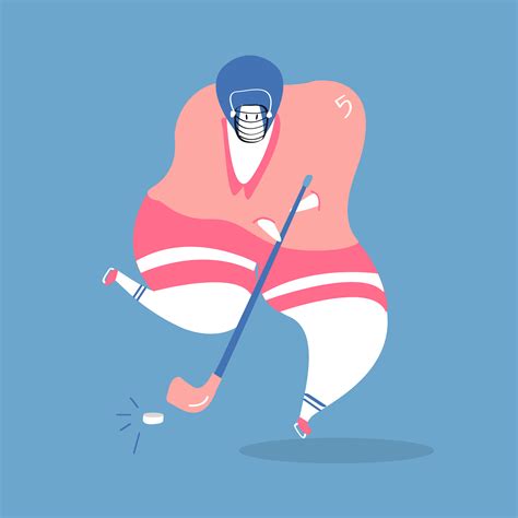 Ice Hockey Player Clipart