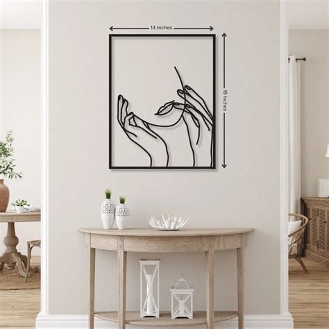 Beautiful Girl Metal Wall Art | Royal Gifts
