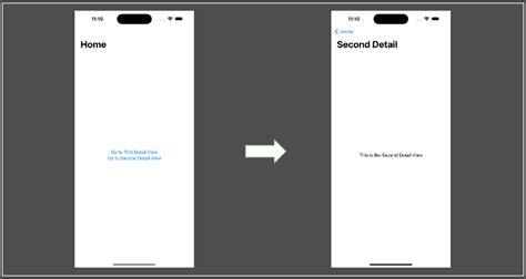 Swift UI Navigation Link Destination 的图像结果
