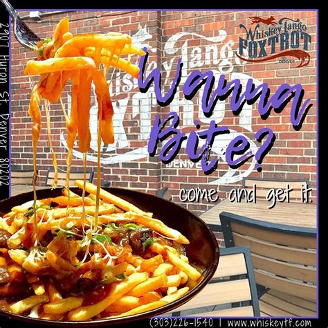 Whiskey Tango Foxtrot menu in Denver, Colorado, USA