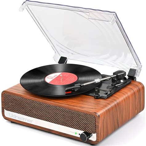 LP&No.1 Record Player, Wireless Turntable with Stereo Bookshelf ...