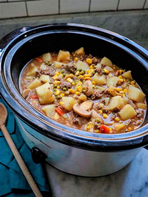 Ground Beef Stew Ground Beef Stew Dutch Oven Daddy