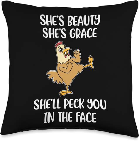 Amazon.com: Shes Beauty Shes Grace Shell Peck You In The Face Throw ...