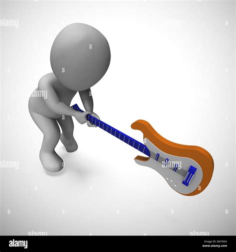 Electric guitar used by a lead guitarist in rock and roll or ...