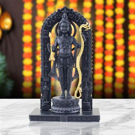 Buy 3D MATRIX Ram Lalla Statue | Perfect for Temple, Religious Setting ...