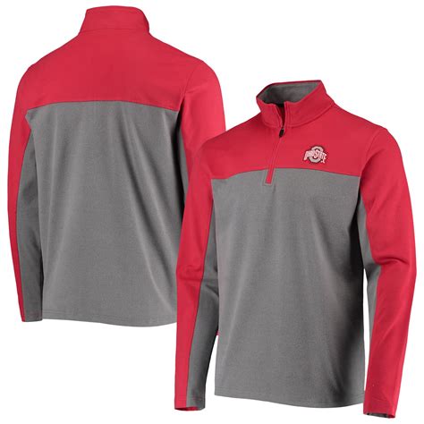 Men's Scarlet & Grey Heathered Gray/Scarlet Ohio State Buckeyes Lawson ...