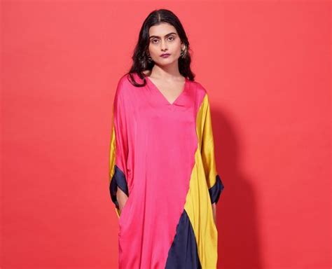 Multicolor Modal Silk Dress