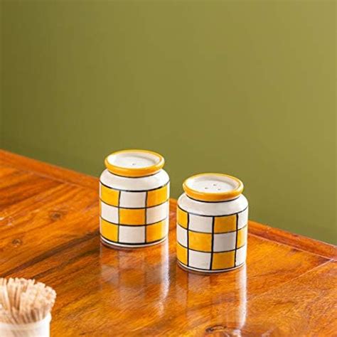 Buy ExclusiveLane Wooden Elegant Salt Pepper Set for Dining Table ...