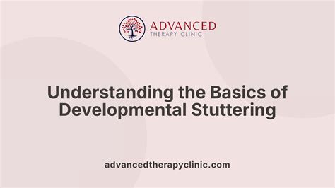 3 Types of Stuttering | Advanced Therapy Clinic