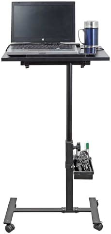 Isomars Standing Table Multipurpose Laptop Table Study Desk, Lockable ...