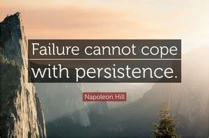 Failure Can't Cope With Persistence Motivational Quote Poster Paper ...