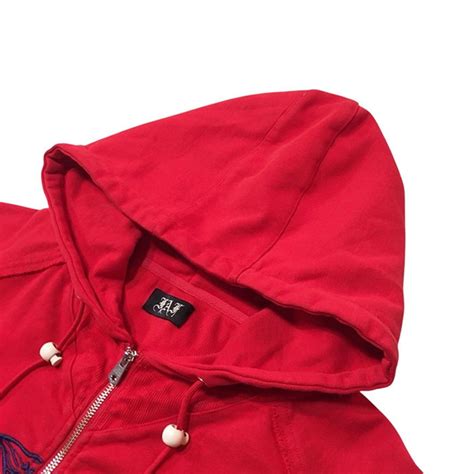 FAF フェイクアズフラワー / Printed Zip Up Hoodie (red) [FAF-004121201] | INCENSE