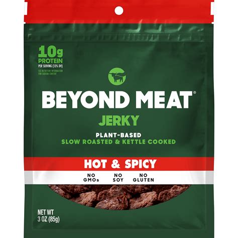 Beyond Meat Plant Based Slow Roasted & Kettle Cooked Jerky, Spicy, 3 oz ...
