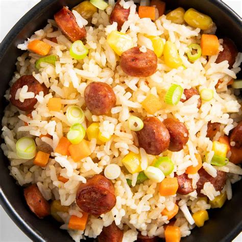 Kielbasa And Rice Dishes QUICK & EASY CHEESY SAUSAGE AND RICE SKILLET