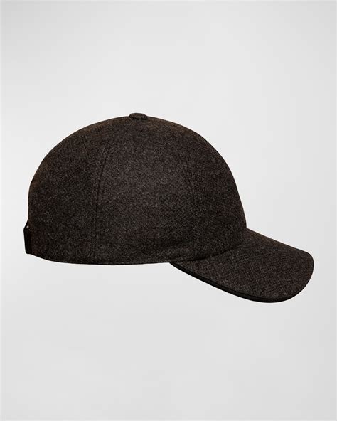 Eton Men's 6-Panel Wool-Cotton Baseball Cap | Neiman Marcus