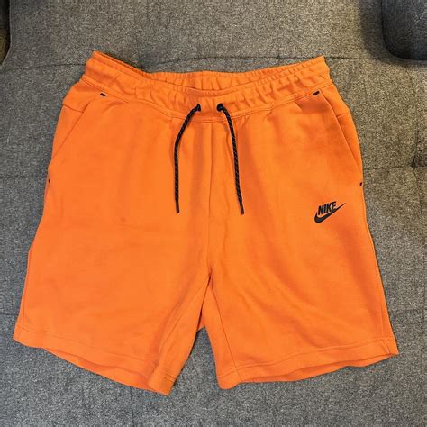 Orange Nike Sweatshorts size M No flaws #nike... - Depop