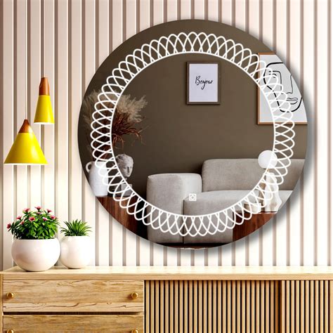 Buy Modern Design Drop Shape Glass Led Wall Mirror with Touch Sensor ...