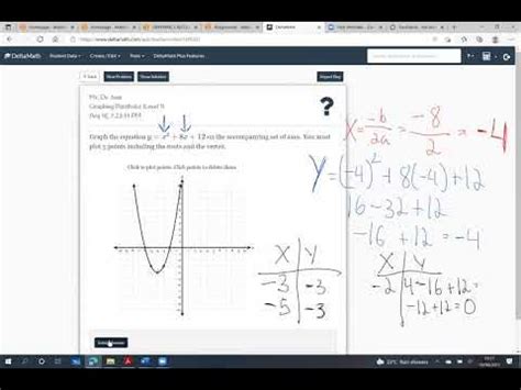 Graphing Parabolas Delta Math 的图像结果