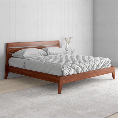 Buy Leeds Dark Oak Brown Solid Wood King Size Bed Online @Durian