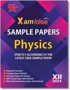 Xam Idea Sample Papers Simplified Physics | Class 12 For 2024 Board ...