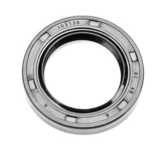 EAI Oil Seal 32mm X 48mm X 8mm TC Double Lip w/Spring. Metal Case w ...