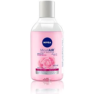NIVEA Micellar Cleansing Water, Skin Breathe Rose Micellair, 400ml ...