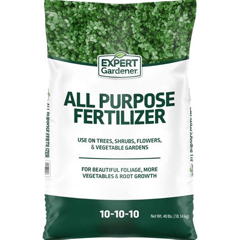 Expert Gardener All Purpose Plant Fertilizer, 10-10-10 Fertilizer, 40 ...