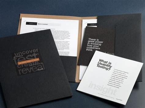 brochure with inserts