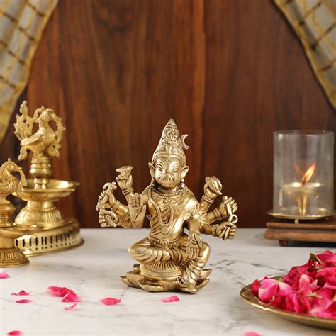 Buy Brass Varahi amman statue 6" antique - Budhshiv.com
