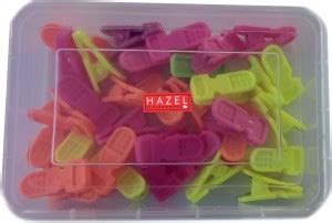 HAZEL Plastic Cloth Clips for Drying Wet Clothes with Container Dress ...